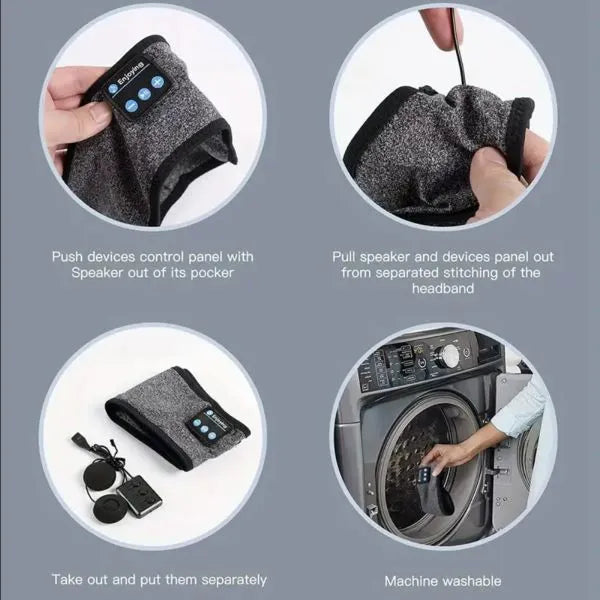 Bentiță cu căști pentru un somn liniștitor | DREAMBEATS