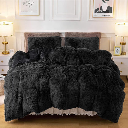 Lenjerie de pat moale și confortabilă Snuggbed - Negru (180x200 cm)