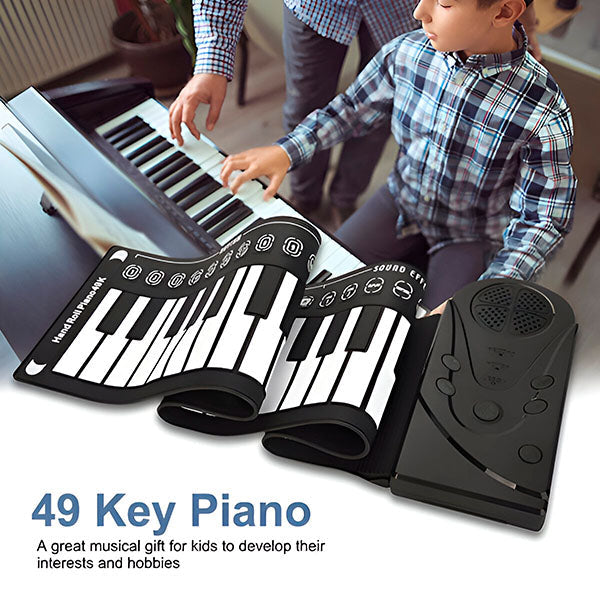 Pian portabil cu tastatură din silicon