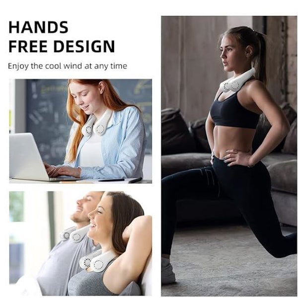 Ventilator portabil pentru gât cu încărcare USB