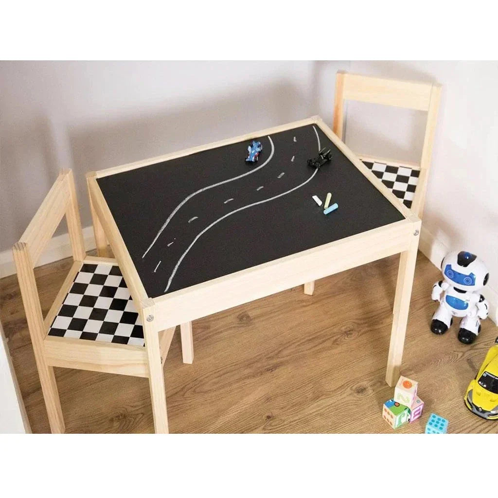 Tablă neagră autocolant de perete - > 45 x 200 cm