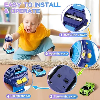 Mașină de jucărie cu control prin intermediul ceasului | ZOOMZI