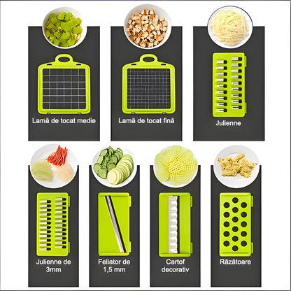 Răzătoare multifuncțională : legume perfecte, fără efort.