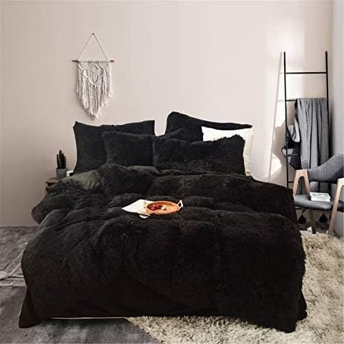 Lenjerie de pat moale și confortabilă Snuggbed - Negru (180x200 cm)