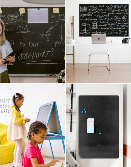 Tablă neagră autocolant de perete - > 45 x 200 cm