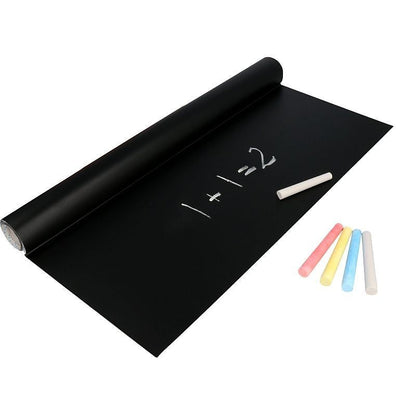 Tablă neagră autocolant de perete - > 45 x 200 cm