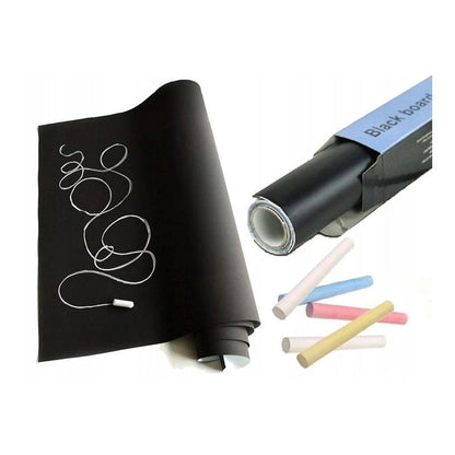 Tablă neagră autocolant de perete - > 45 x 200 cm