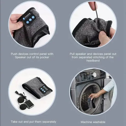 Bentiță cu căști pentru un somn liniștitor | DREAMBEATS